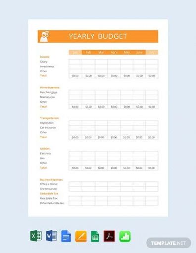 free free yearly budget template  pdf  word  excel  apple personal budget template numbers mac example