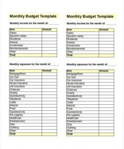 free monthly budget templates  18 free doc xlsx &amp;amp; pdf monthly saas business budget template word