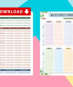 free printable personal budget planner templates  download pdf personal budget cute budget template doc