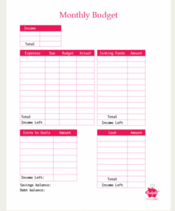 free simple monthly budget template things that make you love blank spreadsheet household budget template sample