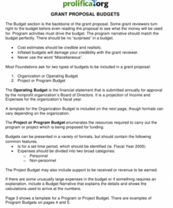 grant proposal budget template  prolifica download budget for project proposal template