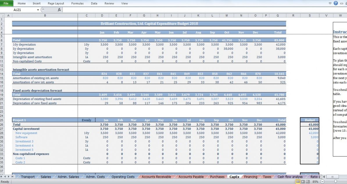owner builder budget spreadsheet for construction budget restaurant commercial construction budget template excel
