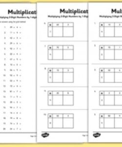 primary resources on grid method multiplication single mom budget for two kids numbers template doc