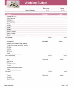 printable 20 free wedding budget templates excel pdf download detailed wedding budget template word