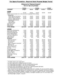 printable 21 sample budget for grant proposal sample grant proposal budget template pdf