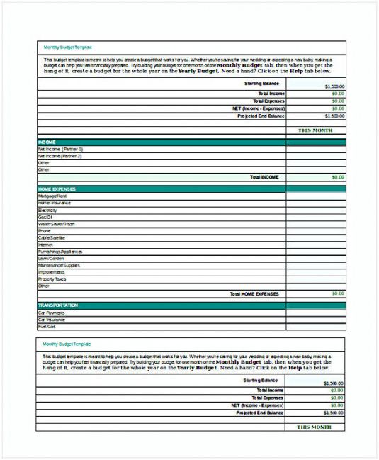 printable budget spreadsheet printable basic budget template for teenager