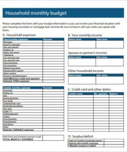 printable free 12 family budget samples in google docs  google family monthly budget planner template word