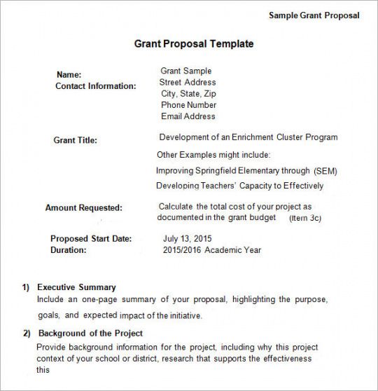 printable free 20 sample grant proposal templates in pdf  ms word nonprofit grant proposal budget template excel