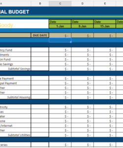 printable free monthly budget spreadsheet  money goody annual household budget template doc