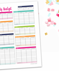 printable monthly budget template free printable  organization obsessed monthly budget planner template pinterest doc
