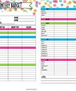 printable printable budget spreadsheet inside free printable budget monthly budget free template personalsize planner