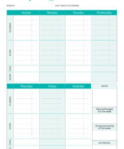 printable printable weekly budget  template business psd excel monthly budget planner template pinterest excel