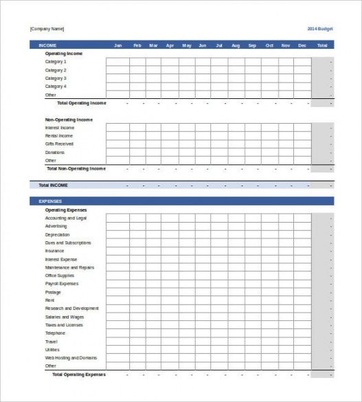 printable small business budget templates  10 free xlsx doc &amp; pdf monthly budget template for small business doc