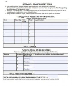 sample free 15 research budget samples in ms word  pages template for project budget for grant application word