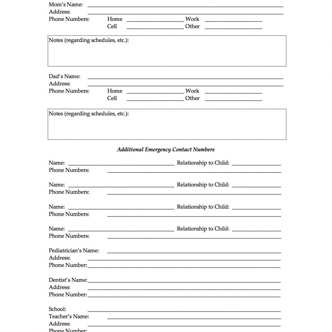 sample free printable forms for single parents single mom budget for two kids numbers template