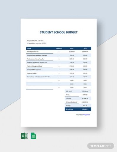 sample free secondary school budget template download numbers apple on iphone personal budget template example