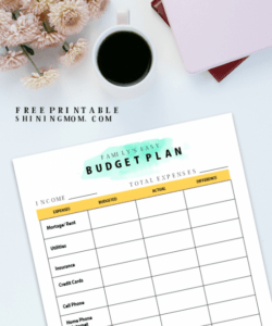 the free monthly budget worksheet you actually need free budget template for single mom