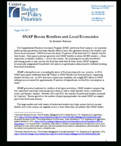 editable snap boosts retailers and local economies  center on center on budget public priorities farm bill powerpoint template pdf