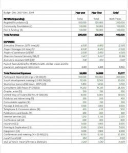 free free 14 nonprofit budget templates in ms word  pdf operating budget nonprofit budget template example