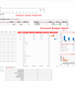 printable personal budget template for excel sheet  simple budget human resource budget planning template sample