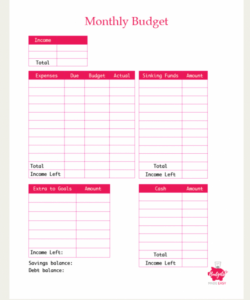 printable the most effective free monthly budget templates that will weekly budget template for married couple example