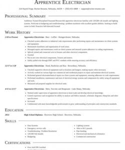 apprentice electrician resumes  rocket resume apprenticeship job description template