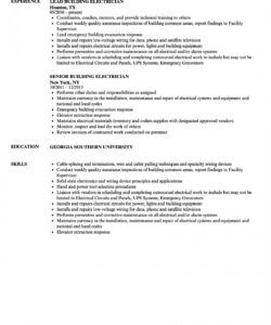 building electrician resume samples  velvet jobs light duty job description template and sample