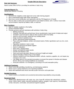 free a cna job description let&amp;#039;s read between the lines writing a position job description template doc