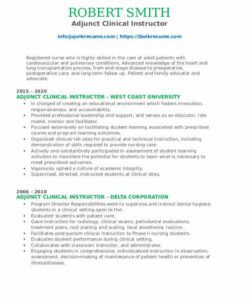 free adjunct clinical instructor resume samples  qwikresume patient advocate job description template and sample