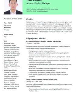 free amazon product manager resume &amp;amp; guide  17 examples technical product manager job description template doc