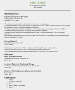 free download 56 respiratory therapist resume photo  free respiratory therapist job description template and sample