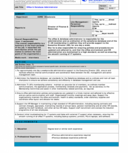 free hr  standard job description template printable pdf download hr specialist job description template pdf
