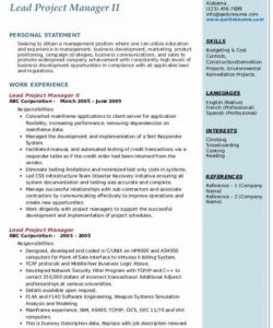 free lead project manager resume samples  qwikresume junior project manager job description template and sample