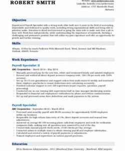 free payroll administrator job description sample  pdf template hr specialist job description template and sample