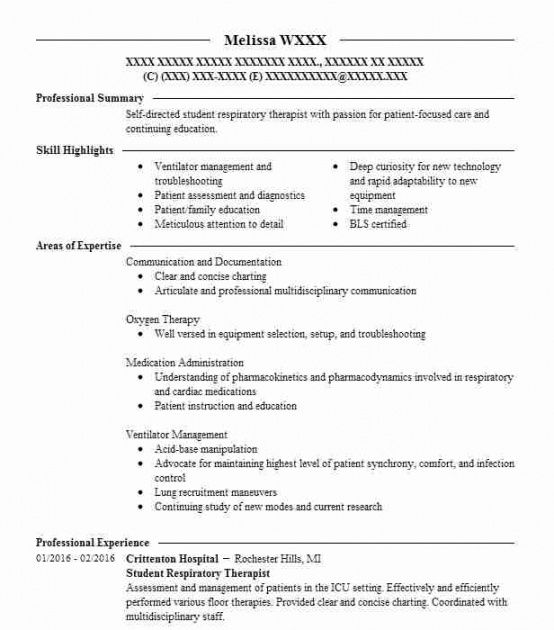 free respiratory therapist sample resume respiratory therapist job description template and sample