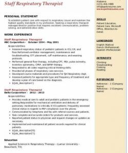 free respiratory therapy resume samples  respiratory therapist respiratory therapist job description template pdf