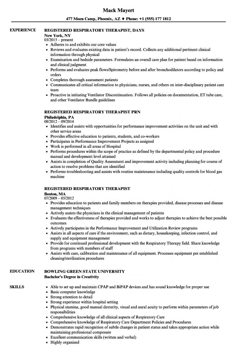 free resume examples for respiratory therapist beauty therapist job description template doc