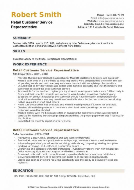 free retail customer service representative resume samples bilingual customer service representative job description template