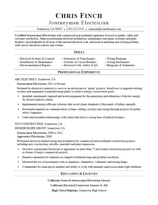 journeyman electrician resume sample  monster apprenticeship job description template doc