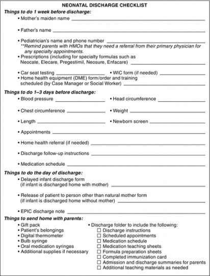 19 discharge planning and transition to home care  nurse key nursing hospital discharge checklist template pdf