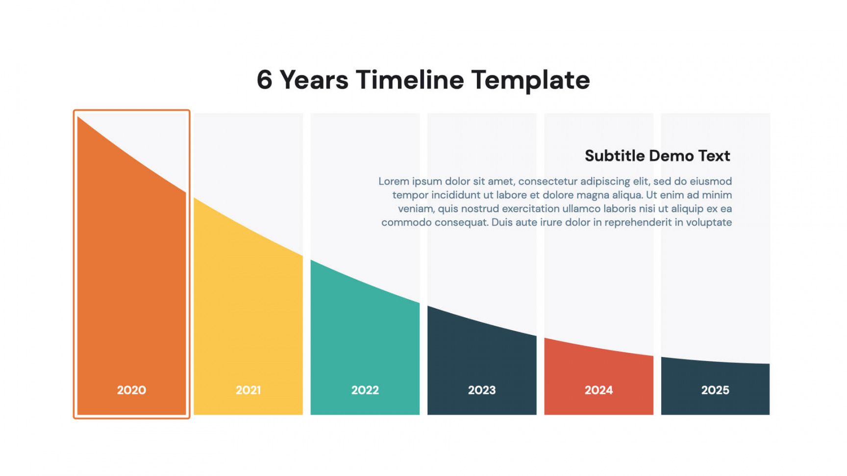 6 years curve timeline powerpoint template  🔥 free guaranteed analysis template doc