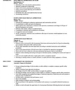 apprentice electrician resume template  mryn ism journeyman electrician job description template