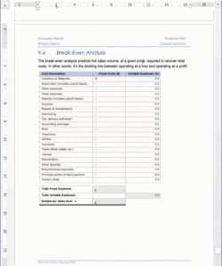 business plan templates 40page ms word  10 free excel business plan financial analysis template sample