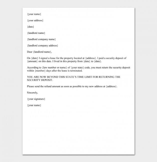 editable 40 free demand letter templates all types with samples demand letter for security deposit template