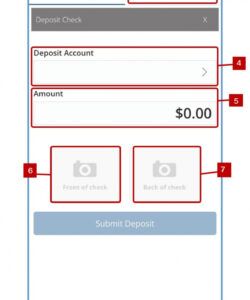 editable deposit a check  digital banking user guide  1 mobile check deposit template pdf