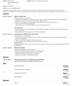 electrician resume examples apprentice journeyman master journeyman electrician job description template pdf