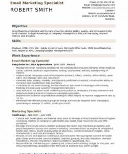email marketing specialist resume samples  qwikresume marketing specialist job description template pdf