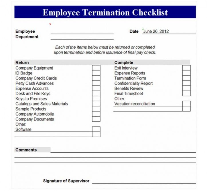 Human Resources New Hire Checklist Template