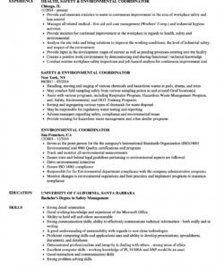 environmental services coordinator cv february 2021 sustainability manager job description template and sample
