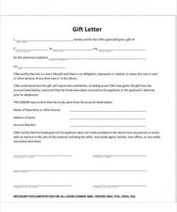free 45 sample gift letter templates in pdf  ms word nationwide mortgage gifted deposit template